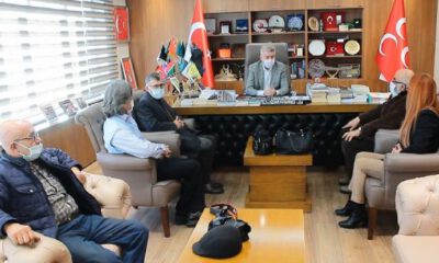 Kayseri’de ‘İnternet Gazetecileri’nden MHP’ye ziyaret