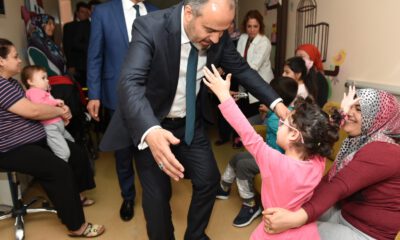 Bursa’da spastik engellilere ‘Başkan Aktaş’ morali
