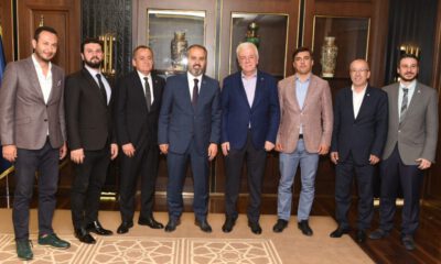Bursaspor yönetim kurulu üyeleri, Büyükşehir’de…