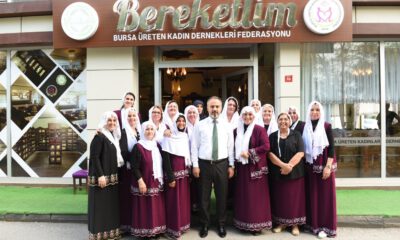 Bursa’da üreten kadınlara ‘moral’ ziyareti
