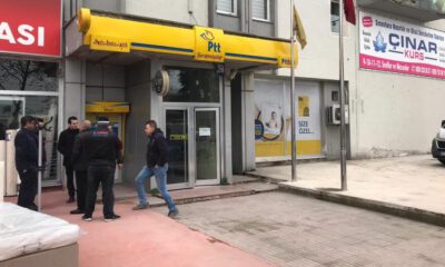 Bursa’da PTT şubesinden silahlı soygun