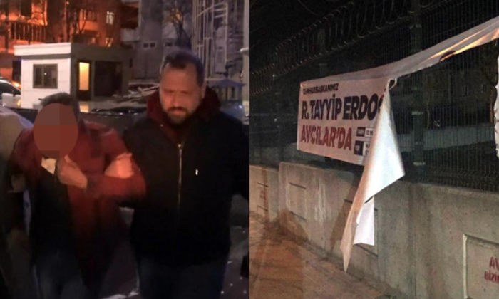 Erdoğan’ın afişini kesen operasyonla yakalandı! CHP afişini kesen ise…