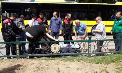 Bursa’da yaya geçidinde araç çarptı