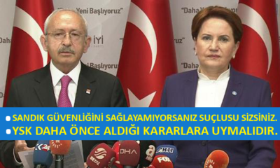 Akşener ve Kılıçdaroğlu, yerel seçimlere dair önemli açıklamalarda bulundu