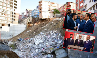 İBB Başkanı İmamoğlu, Kağıthane’de bina çöken bölgede incelemelerde bulundu