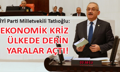 İYİ Parti Bursa Milletvekili Prof. Tatlıoğlu, ekonomik krize dikkat çekti