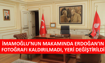 İBB Başkanı İmamoğlu, odasının fotoğrafını paylaştı