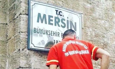 Mersin Büyükşehir de tabelasına T.C. ekledi