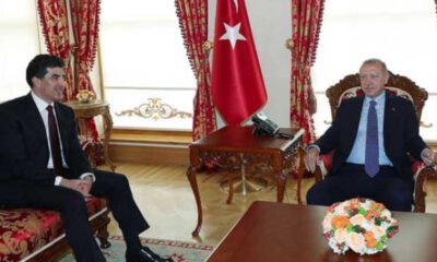 Erdoğan, Barzani’yle İstanbul’da görüştü