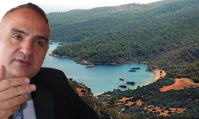 Turizm Bakanı Ersoy, Bodrum’daki koyu, kendi oteli için imara açtı!