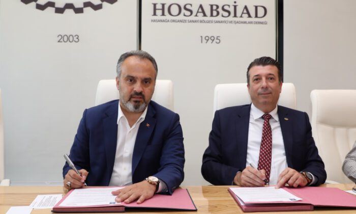 Bursa’da imzalar daha güvenli HOSAB için atıldı