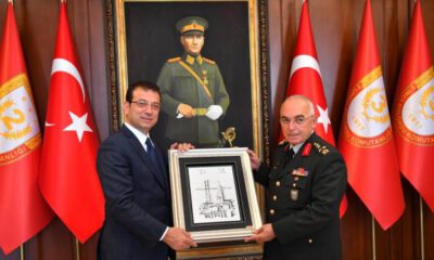 İmamoğlu, ikinci resmi ziyaretini 1. Ordu Komutanı’na yaptı