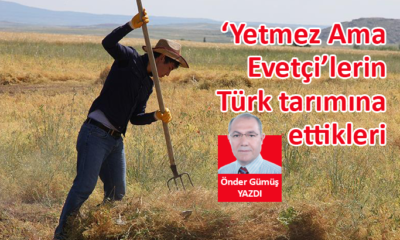 ‘Yetmez Ama Evetçi’lerin Türk tarımına ettikleri