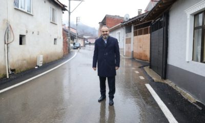 Bursa’da köy yolları asfaltlanıyor