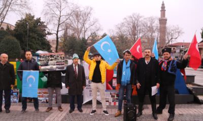 Çin’in Doğu Türkistan politikaları, Bursa’da protesto edildi