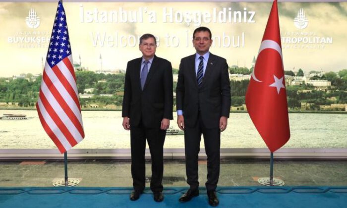 İmamoğlu, ABD Ankara Büyükelçisi Satterfield’ı ağırladı