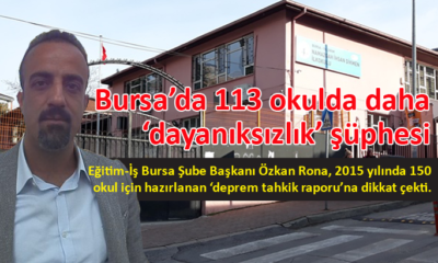 Bursa’da okulların binaları depreme dayanıklı mı?