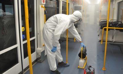 Bursa’da toplu taşıma araçları nanoteknoloji ile dezenfekte ediliyor