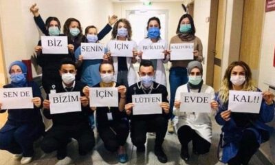 Bursa’da görevli sağlıkçılardan vatandaşlara mesaj
