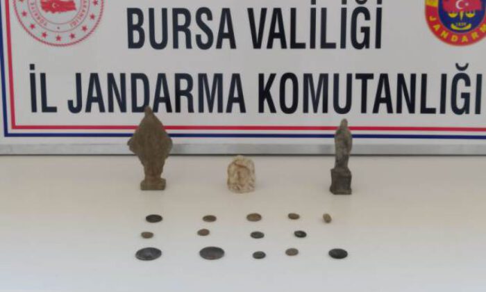 Bursa’da tarihi eser operasyonunda 2 şüpheli yakalandı