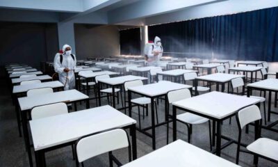Nilüfer’de YKS yapılacak okullar dezenfekte ediliyor