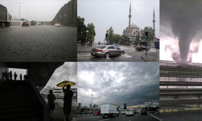 İstanbul’da sağanak yağış, hayatı olumsuz etkiledi