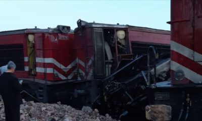 Malatya’da iki yük treni çarpıştı