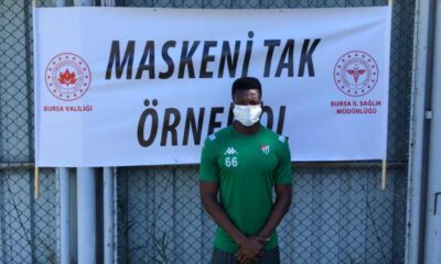 Bursaspor’dan ‘Maskeni tak, örnek ol’ kampanyasına destek