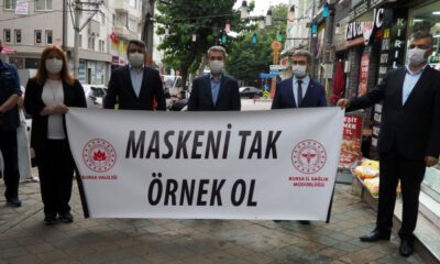 Bursa’da ‘sosyal mesafe, maske ve hijyen’ denetimi