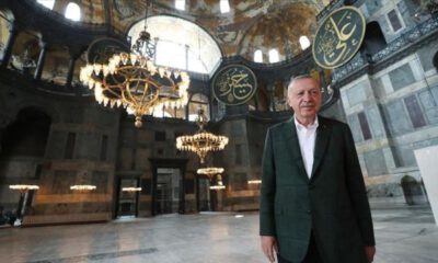 Cumhurbaşkanı Erdoğan ikinci kez Ayasofya Camisi’nde