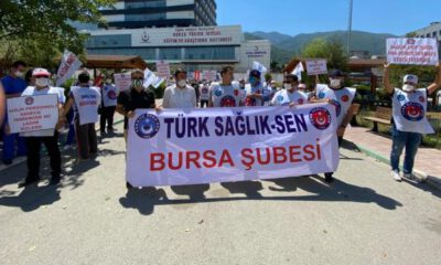 Türk Sağlık-Sen Bursa Şubesi üyelerinden ‘döner sermaye’ tepkisi