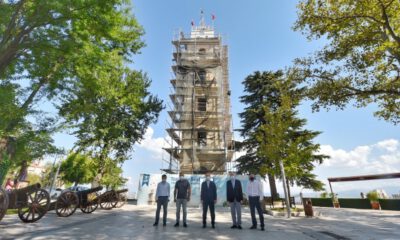 Bursa’daki tarihi Tophane Saat Kulesi eski ihtişamına kavuşuyor