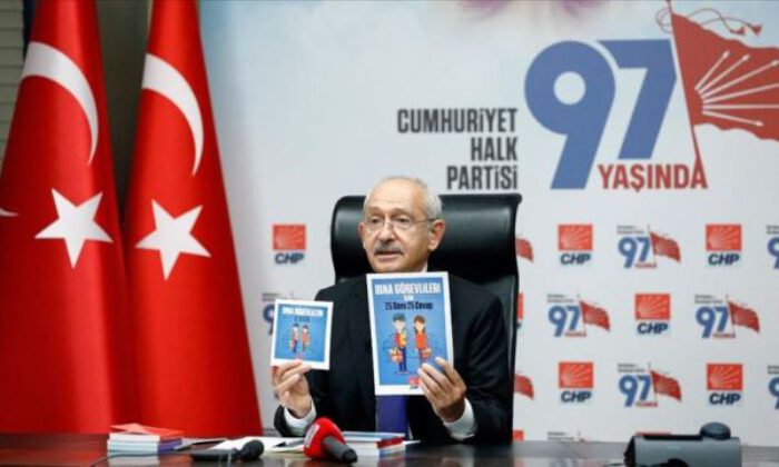 CHP Genel Başkanı Kılıçdaroğlu, apartman görevlileriyle görüştü
