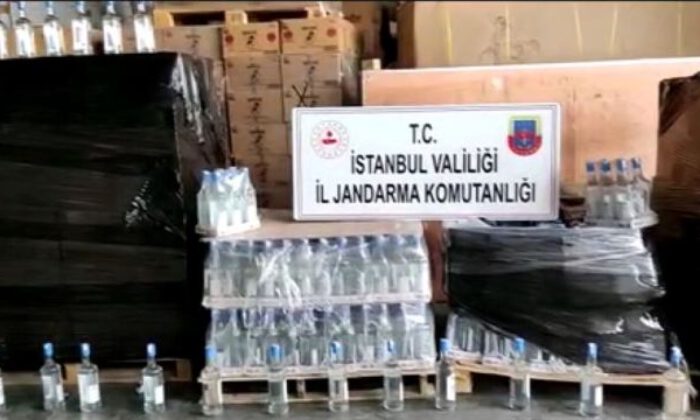 İstanbul’da 2,5 tonluk sahte içki operasyonu
