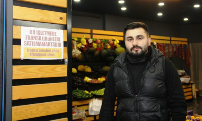 Bursa’da esnaftan Fransız ürünlerine boykot