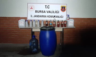 Bursa’da 123 litre sahte içki ele geçirildi