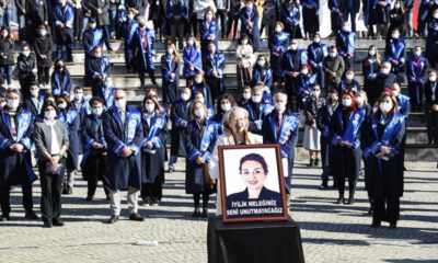 Öldürülen Dr. Öğretim Üyesi Aylin Sözer için tören…