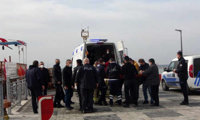 Gemlik’te denize düşen kadın kurtarıldı