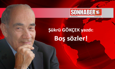 Boş sözler!