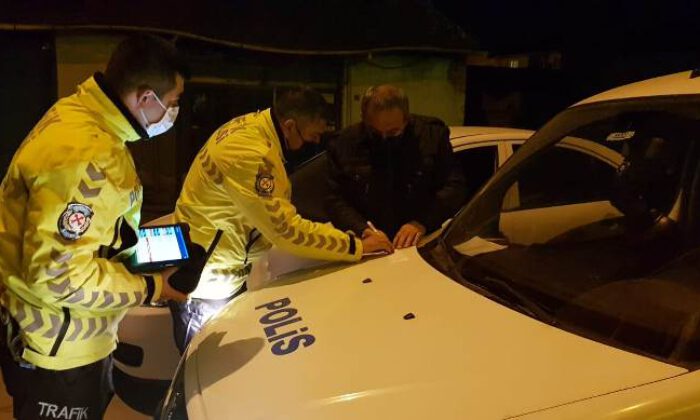 Bursa’da alkollü sürücüye 5 bin 550 lira ceza kesildi