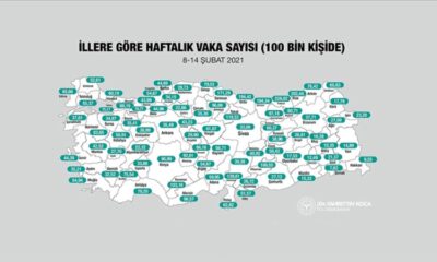 Bakan Koca, il bazında Kovid-19 vaka sayılarını açıkladı