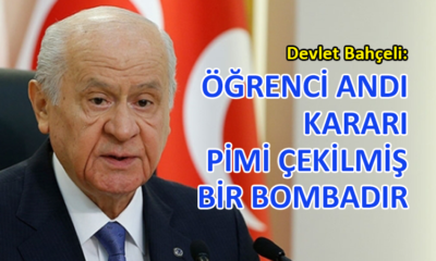 MHP lideri Bahçeli’den ‘Andımız’ açıklaması