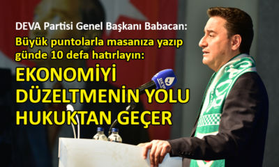 Babacan, ekonomi reformu için reçeteyi açıkladı