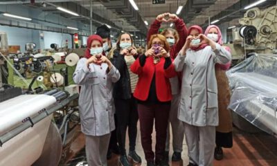 İYİ Partili kadınlardan fabrikada mesai takası