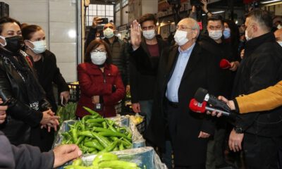 Kılıçdaroğlu’ndan, İzmir’de hal esnafına ziyaret