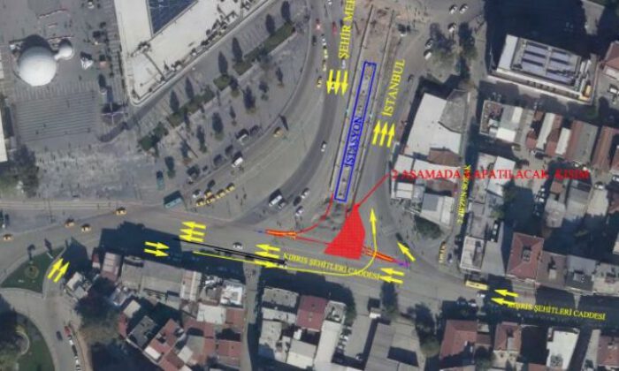 Bursa’da Kent Meydanı’na trafik düzenlemesi
