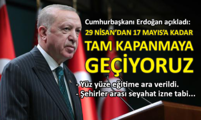 Erdoğan yeni corona tedbirlerini açıkladı