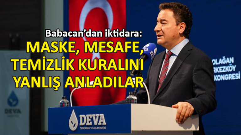 Ali Babacan’dan iktidara ‘tedbir’ eleştirisi