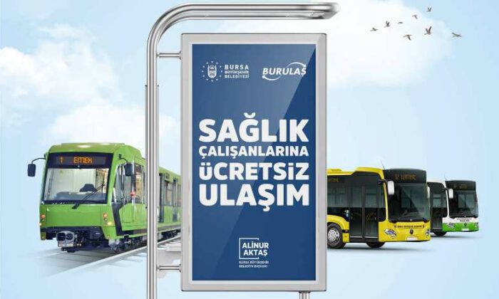 Bursa Büyükşehir, ‘sağlıkçılar için ücretsiz ulaşıma devam’ dedi