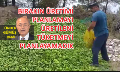 Bırakın üretimi planlamayı, üretileni tüketmeyi planlayamadık